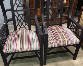 pair of black chairs Orlando Estate Auction