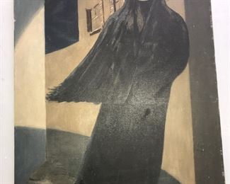 goth oil painting Orlando Estate Auction