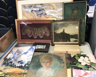 antique oil paintings and water colors Orlando Estate Auction
