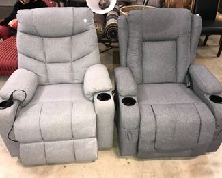 grey recliners at Orlando Estate Auction