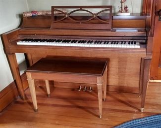 Hammond Model 22DL (Serial #6807) Piano, Bench and Music (original owners)