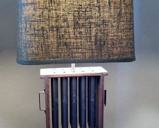 Pr Antique Candle Stick Mold Lamp - sold separately