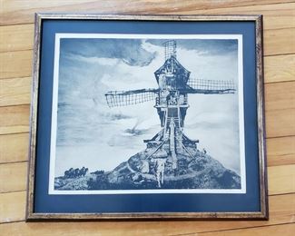 CIEUX CHARGÉS signed etch by Maurice Langaskens