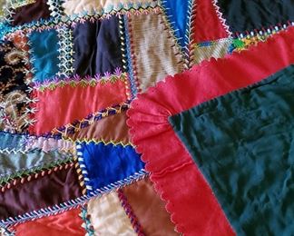 Antique Block Crazy Quilt Dec 1892