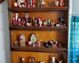 Antique 5 Stack Oak Barrister Bookcase, Early 1900’s w/ copper accent