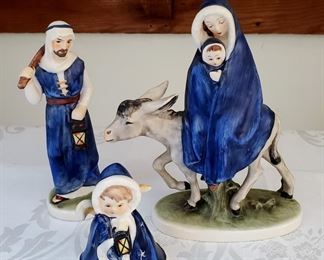 Vintage Goebel Hummel Figurine - Flight to Egypt - TMK 7 - Mary, Jesus & Joseph- Robson