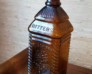 Antique 1860-80 Org. H.P. Herb Wild Cherry Bitters Bottle Tree Reading Pa