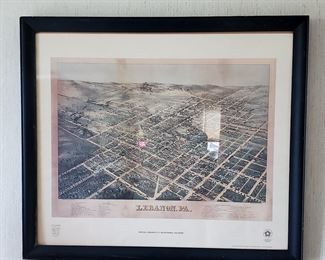 Lebanon, PA framed souvenir 