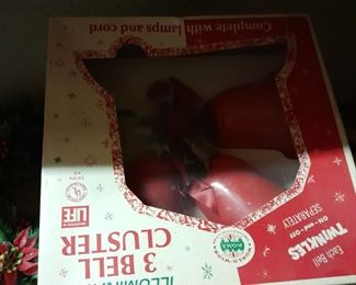 Vintage Christmas bells in original box