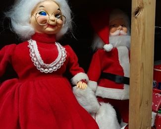 Vintage Santa and Mrs. Clause.  