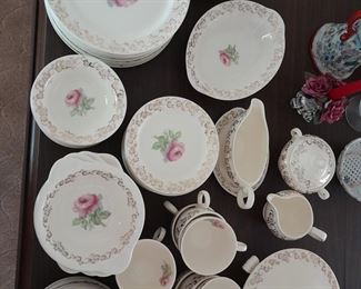 Full set of vintage china