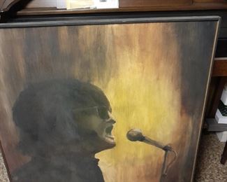 Oil painting of John Lennon