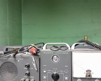 Lots of HAM radio equipment