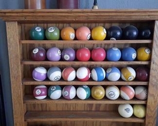 Antique pool balls (included with 1890's pool table)
