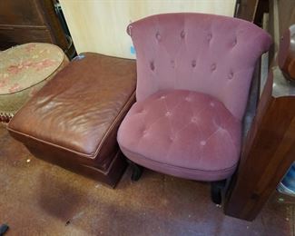 chairs, foot stools