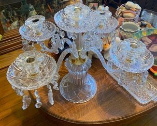 Vintage Crystal Candle Opera