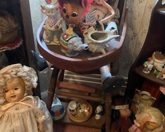 Antique / Vintage Porcelain Dolls and Vintage  Collectible Figurines 