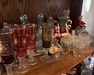 Lusterware, Porcelain Devil Figurines, and Vintage Collectibles