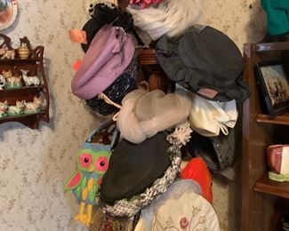 Elegant Ladies Hats, Various Vintage Styles