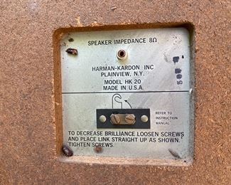 Vintage Harmon Kardon Speakers (HK-20)