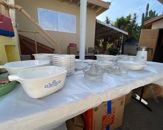 Vintage Corningware Blue Cornflower Made in USA Casserole, Roasting Pan, etc...