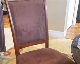 6 plush dining chairs.