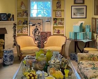 Lucite and brass coffee table by Charles Hollis Jones.