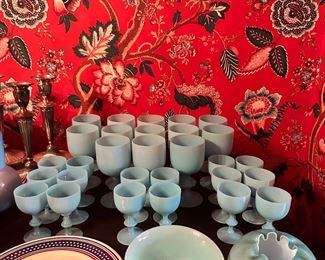 Carlo Moretti Blue Stemware