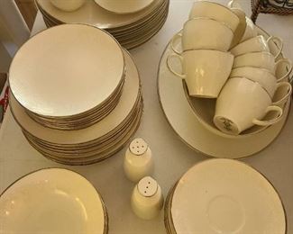 Noritake ivory china, Lorelei pattern, 51 pieces, bring box and packing