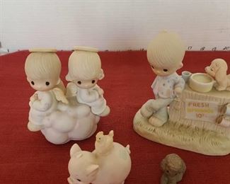 Precious moments figurines.