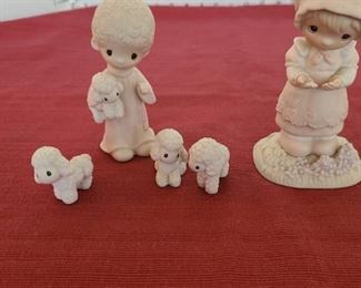 Precious moments figurines.