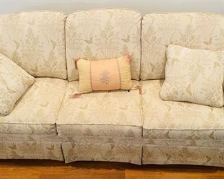 _____$295 	"
Lazyboy hideway sofa bed cream butterfly upholstery 80""x36T"