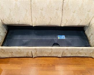 _____$295 	"
Lazyboy hideway sofa bed cream butterfly upholstery 80""x36T"