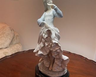 _____$150 	
Lladro lamp 29""H x 9W Flammenco dancer "
