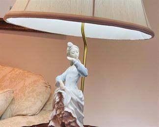 _____$150 	
Lladro lamp 29""H x 9W Flammenco dancer "