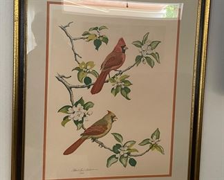 24_____$110 	
Albert Earl Gilbert 1978 24 1/2x 31 The Cardinal	