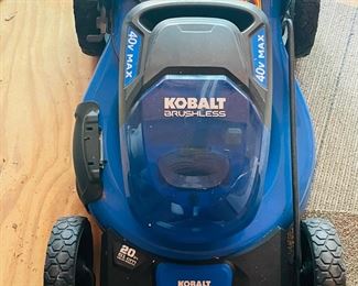 38_____$180 	
Kobalt Brushless leaf bag in garage 