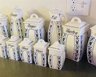 _____$120 	
Germany made set of Canisters set 