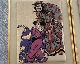 _____$140 	
Pair of needlepoint asian 24x30	