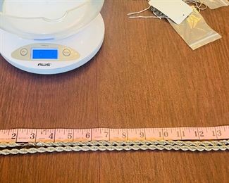 925 Sterling rop chain  - 2 MORE Sterling chain 		
_____$70 	