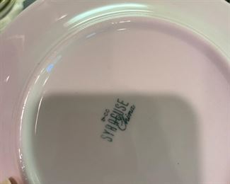Baker Hotel (Mineral Wells, Texas) set of China from the 1920's made by Syracuse - Cobalt Blue 128 pieces - gold border. $1000 for the set 