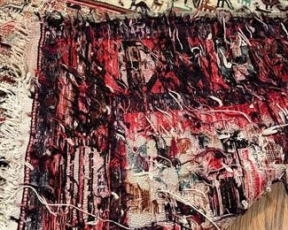 $475 Tribal rug cotton hand woven 4x6