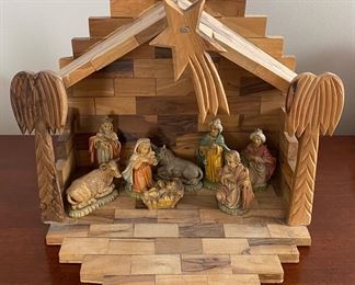 Olive Wood Nativity Scene 