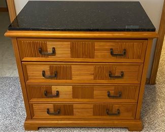 Have the pair / matching Mark David Marble Top Dresser / Chest of Drawers • Trans Century Brand 