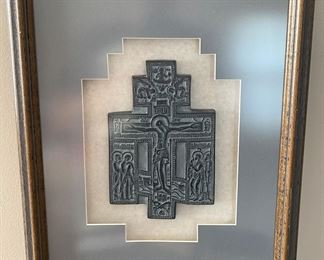 Russian Triple Cross {approx. 18”x14” ; framed & matted}