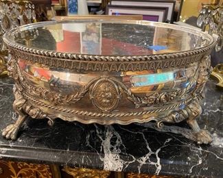 Very large silver plate plateau