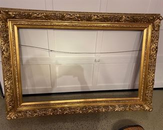 50” x 74“ guilt, gold 19th century frame