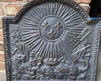 Iron plaque from château in France