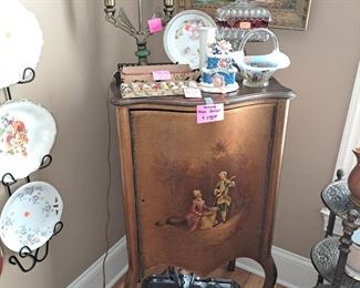 Antique music cabinet.