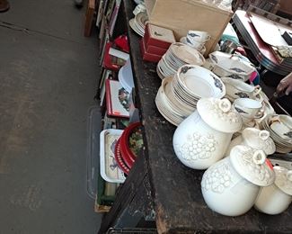 Antique general store wooden counter